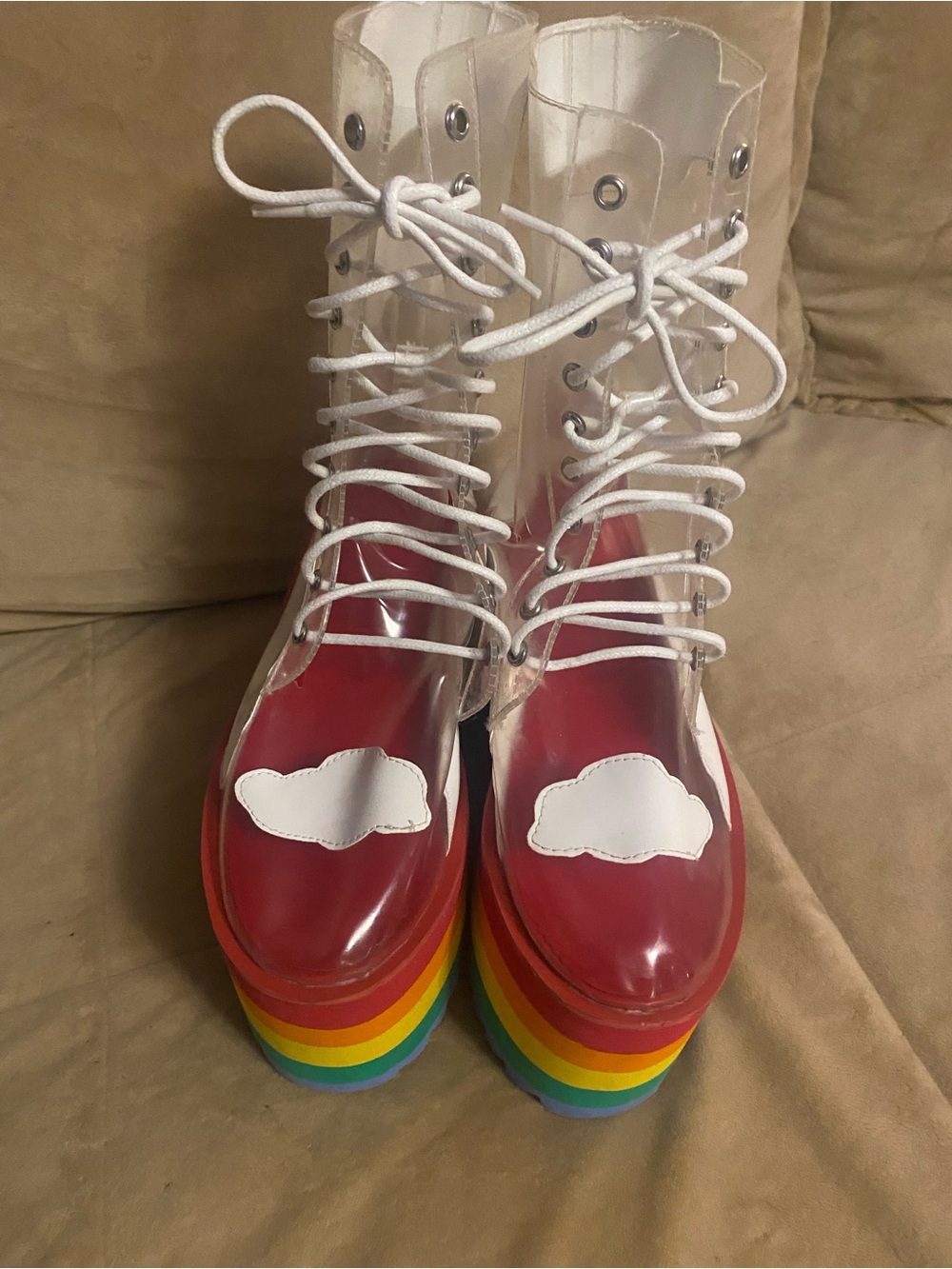 Current Mood Clear Cloud Rainbow Platforms - Multi Color - Picture 2 of 3